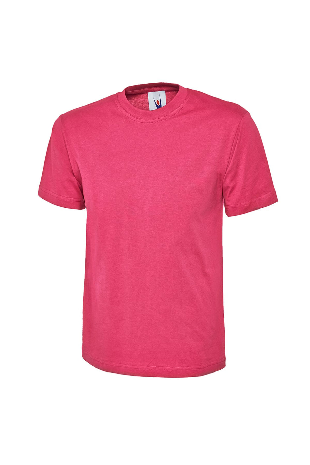 Pink t-shirt on a white background