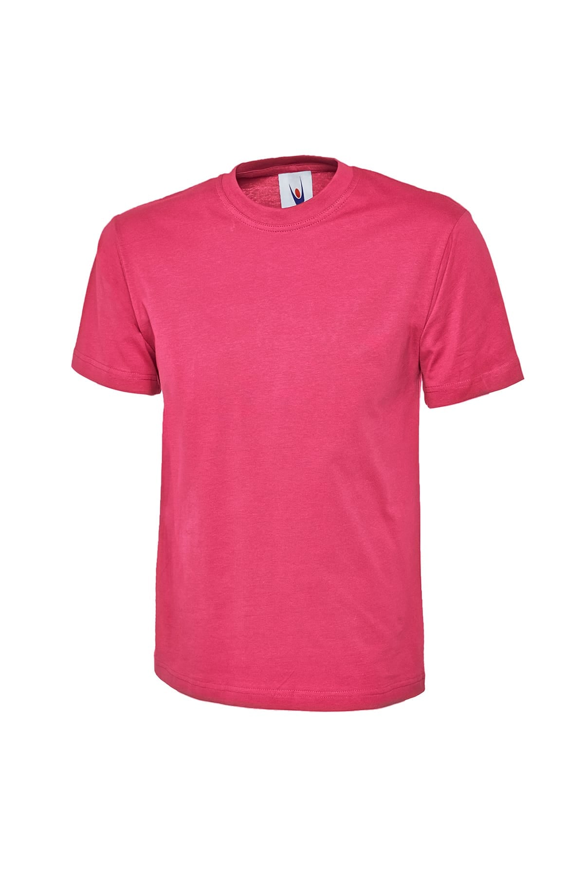 Pink t-shirt on a white background