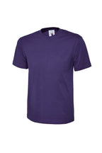 Purple t-shirt on a white background