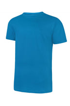 Blue t-shirt on a white background