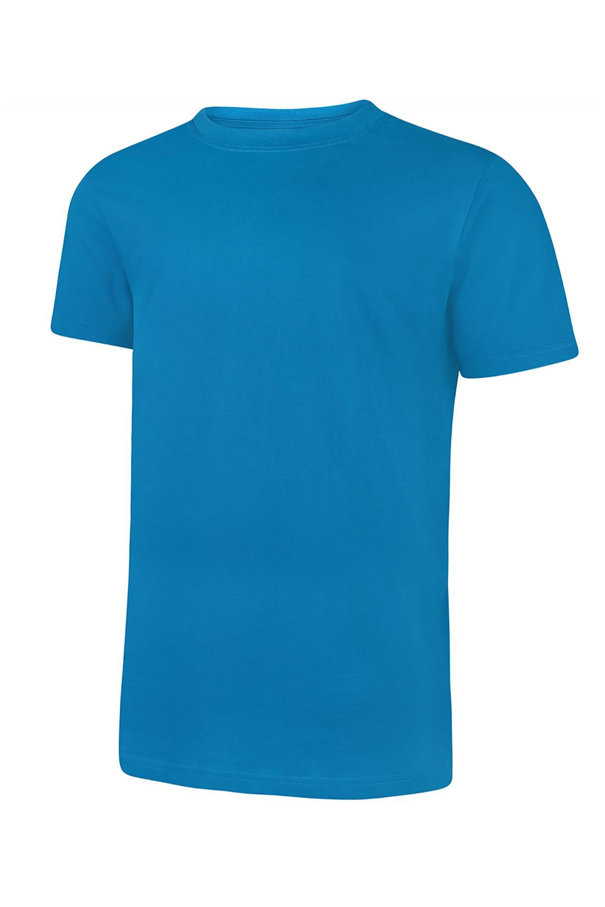 Blue t-shirt on a white background