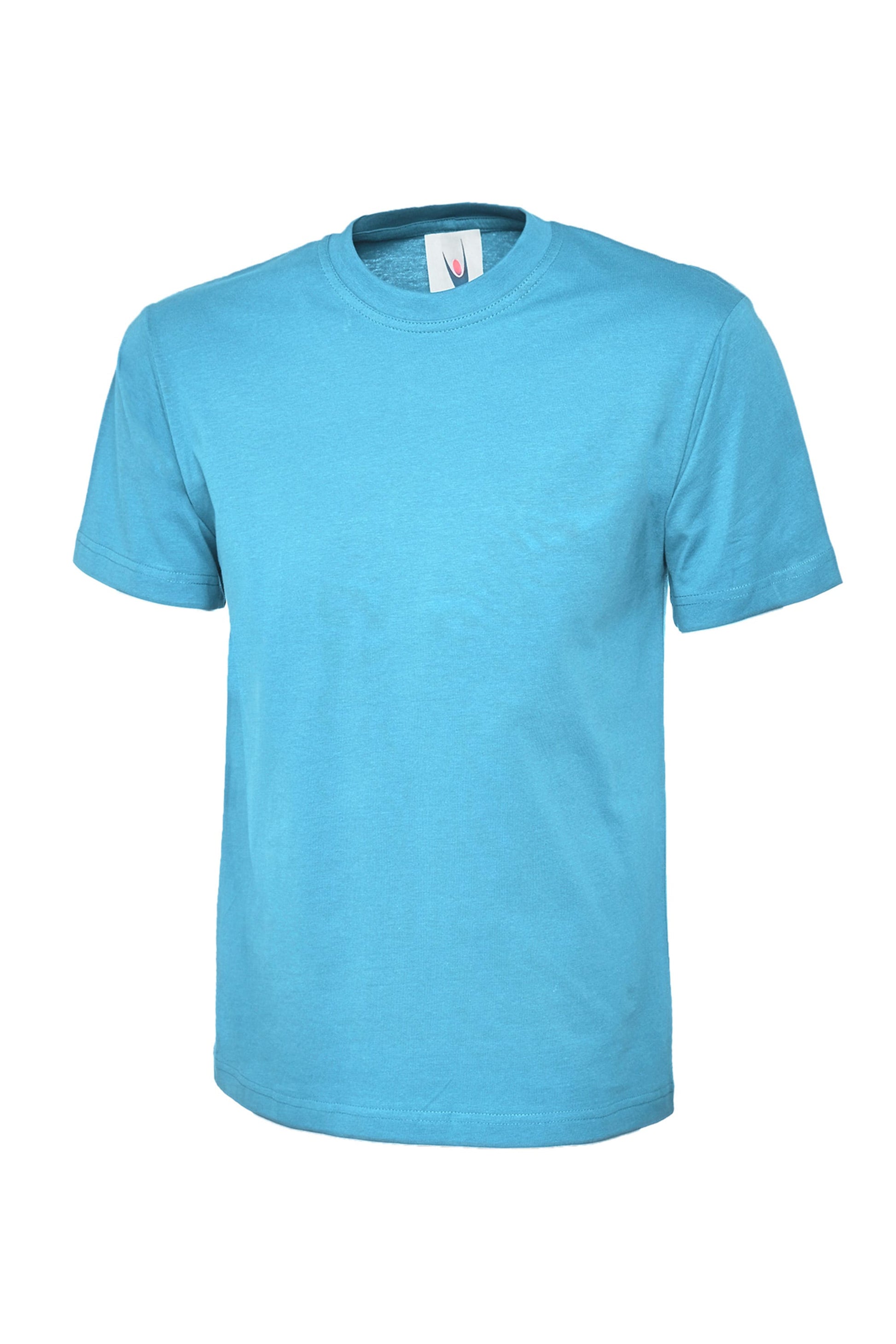 Blue t-shirt on a white background