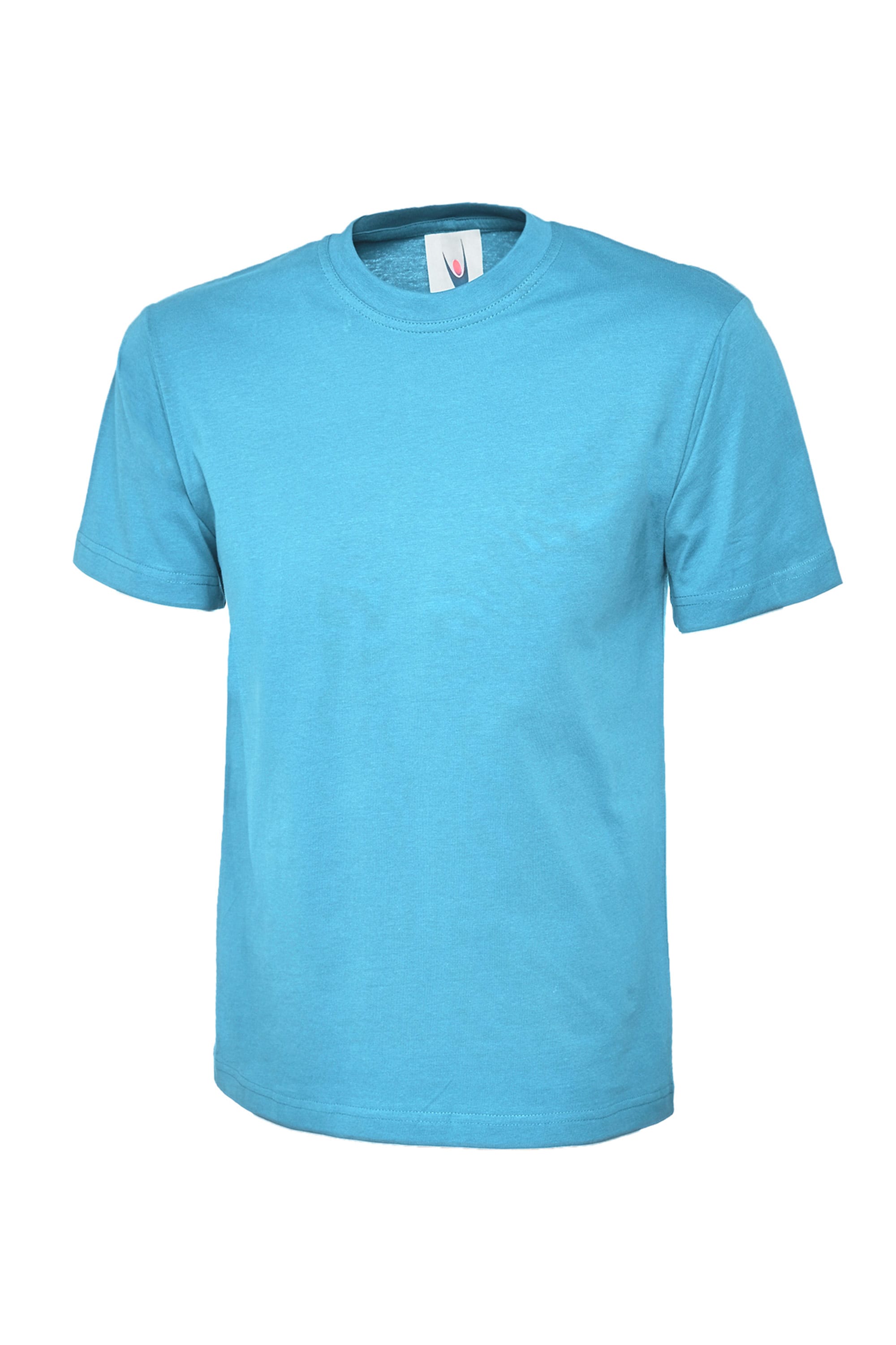 Blue t-shirt on a white background