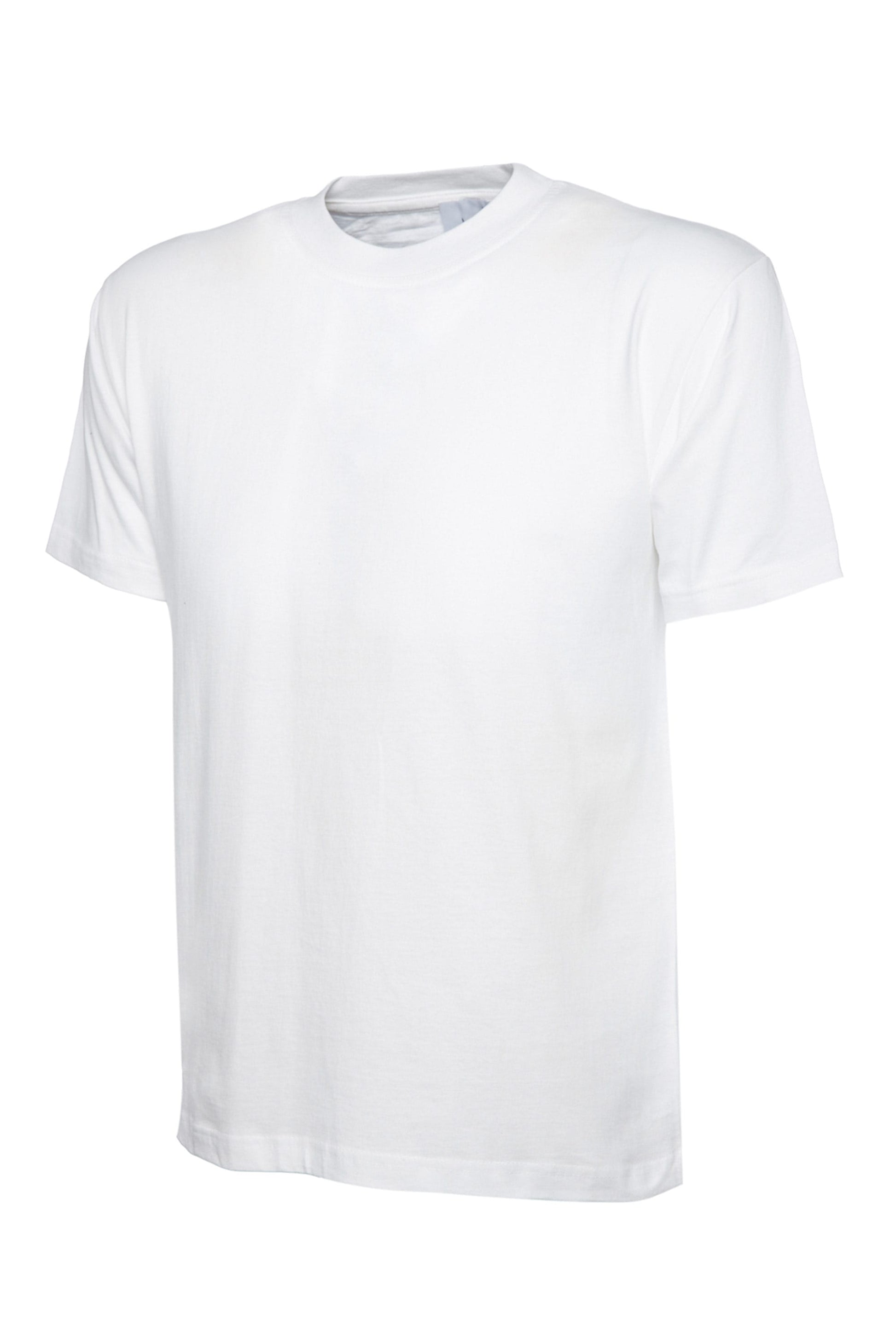 White t-shirt on a white background