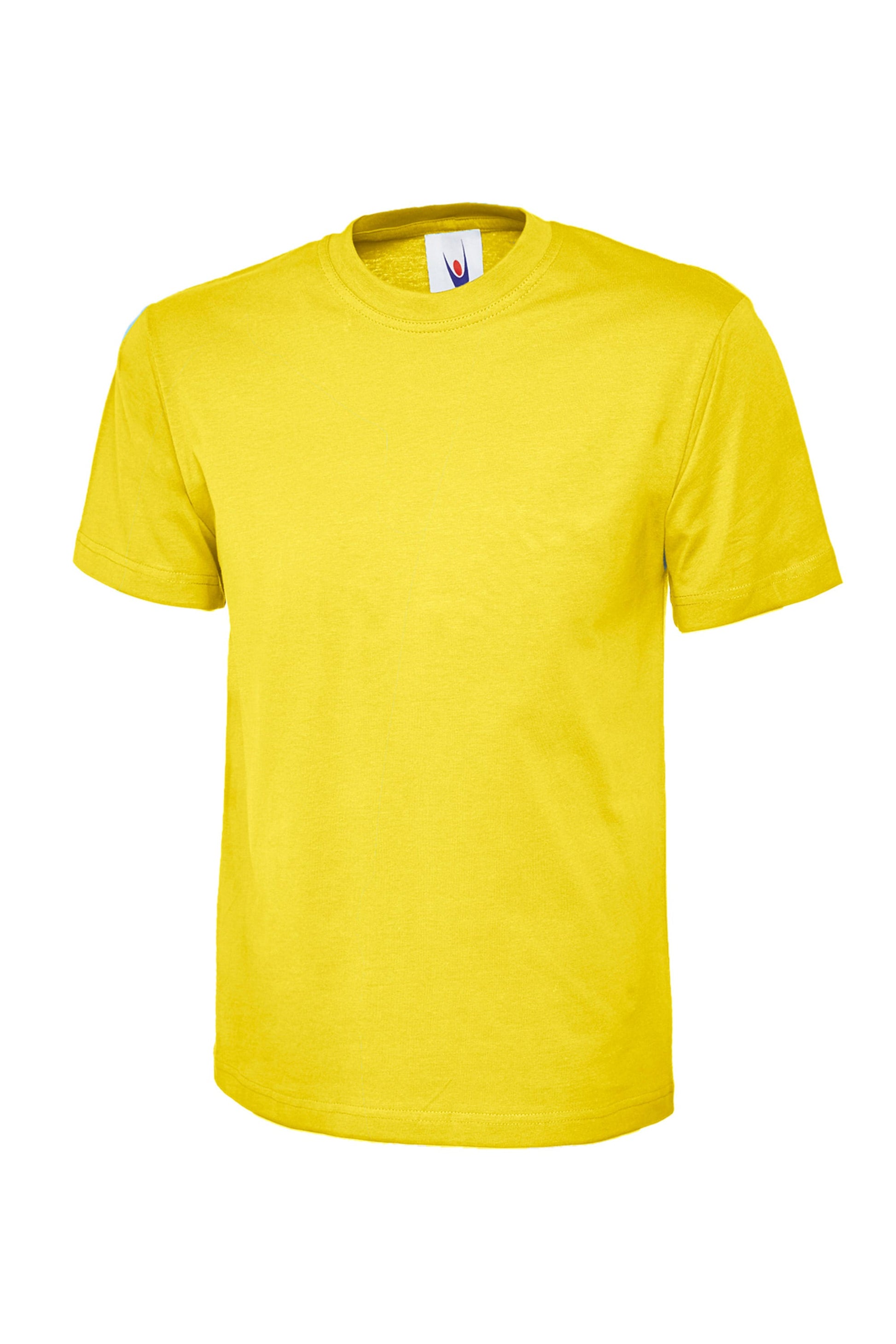 Yellow t-shirt on a white background