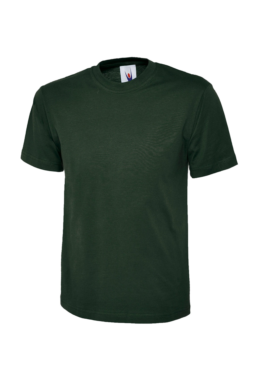 Green t-shirt on a white background