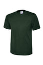 Green t-shirt on a white background