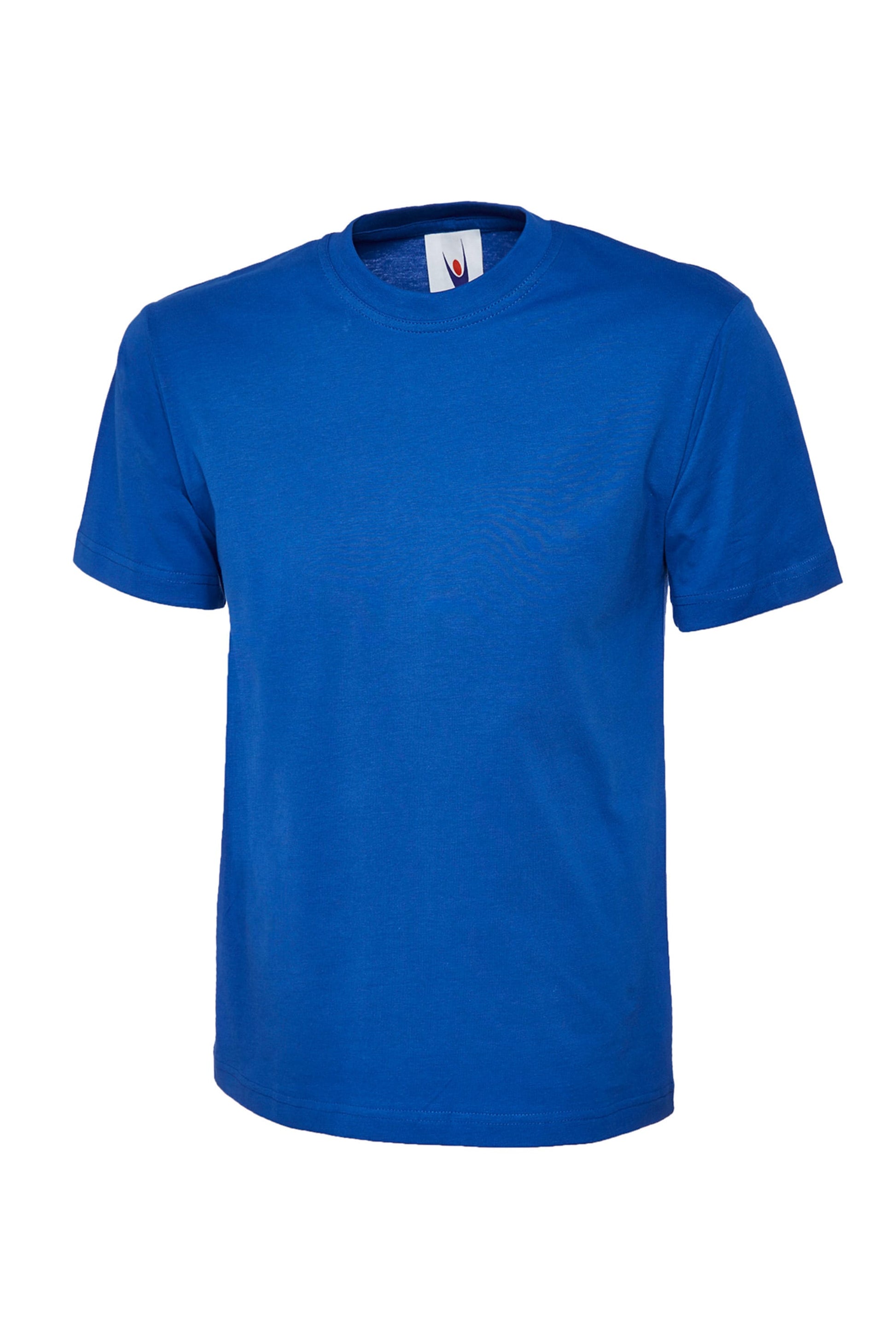 Blue t-shirt on a white background