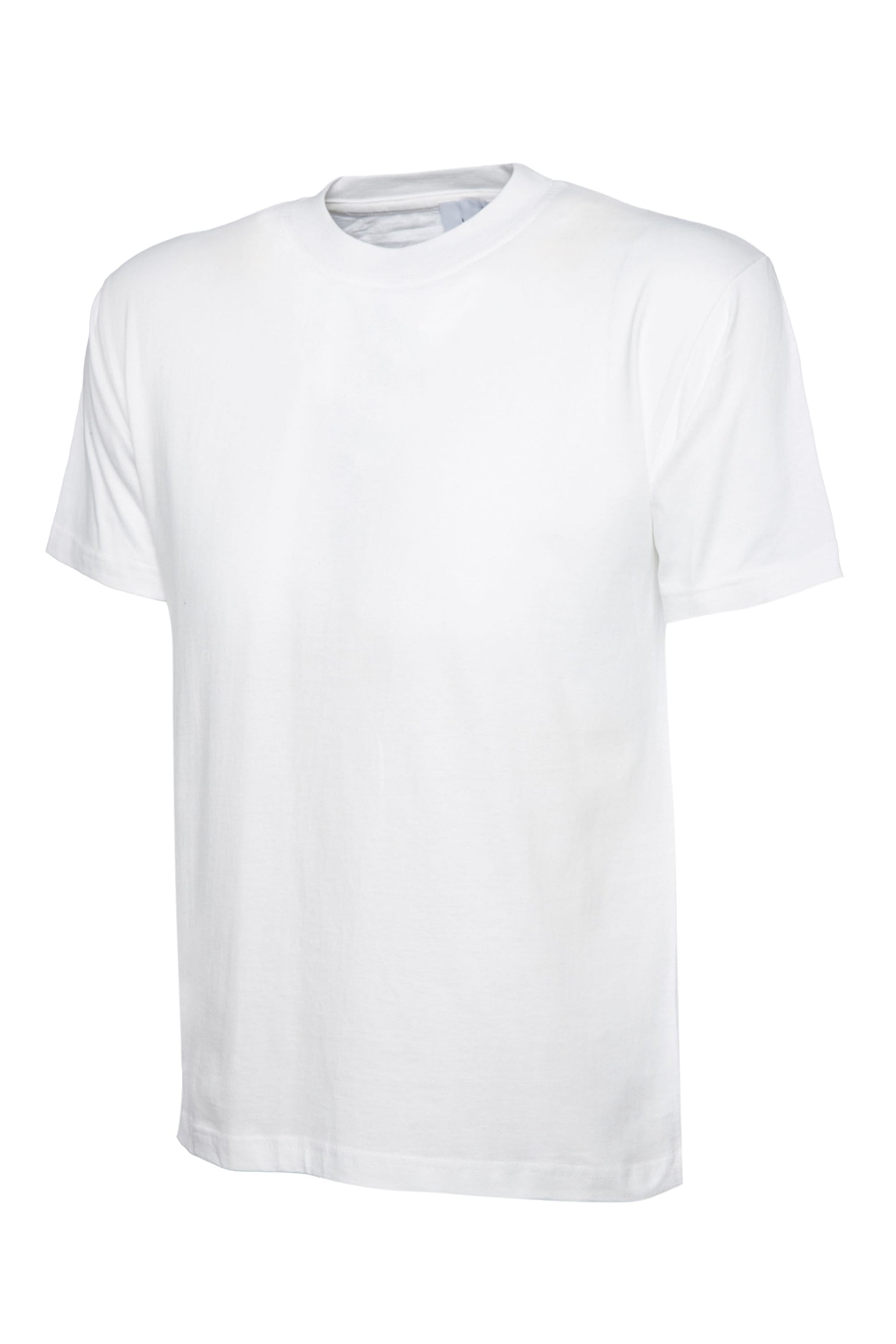 White t-shirt on a white background