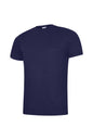 Navy t-shirt on a white background