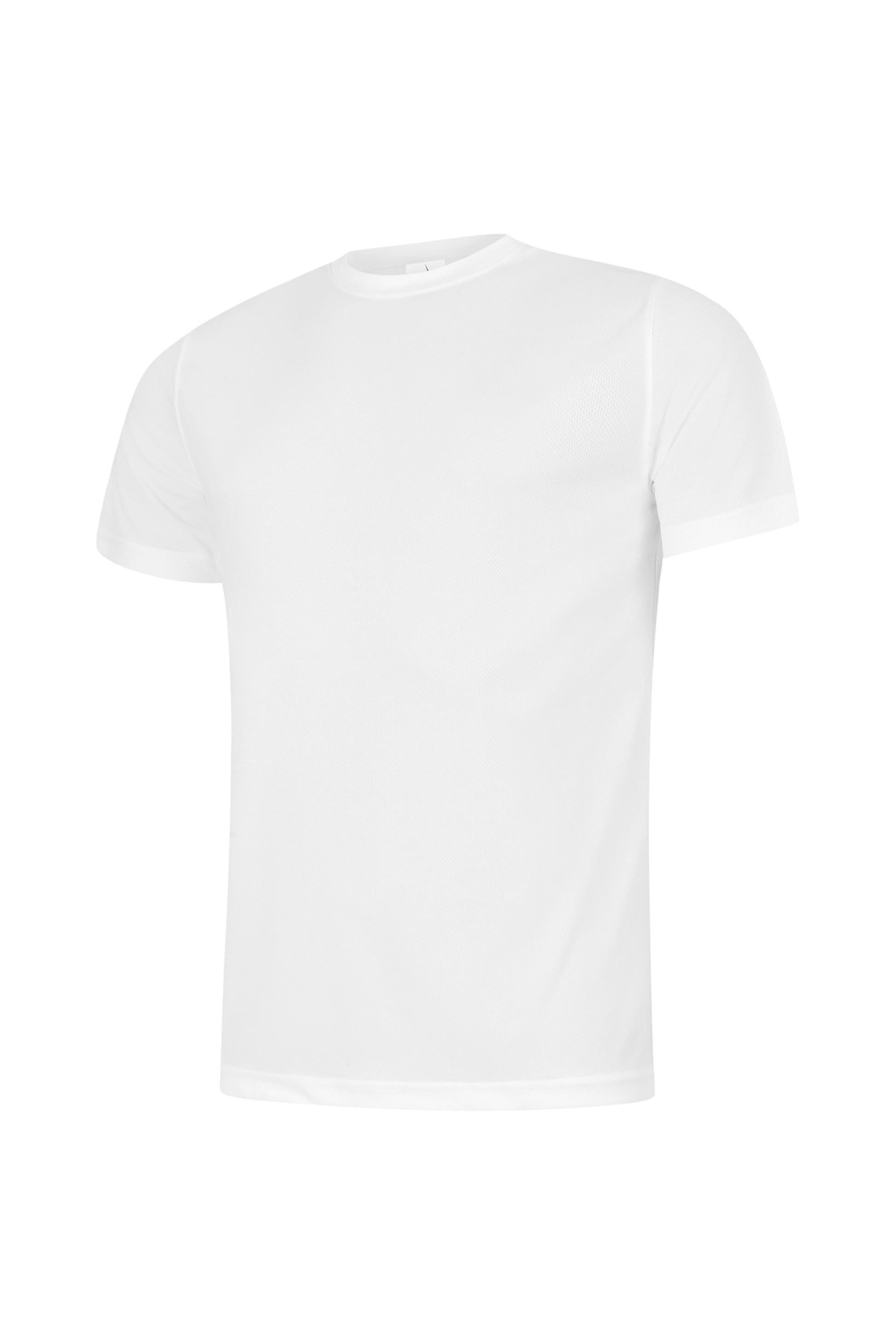 White t-shirt on a white background