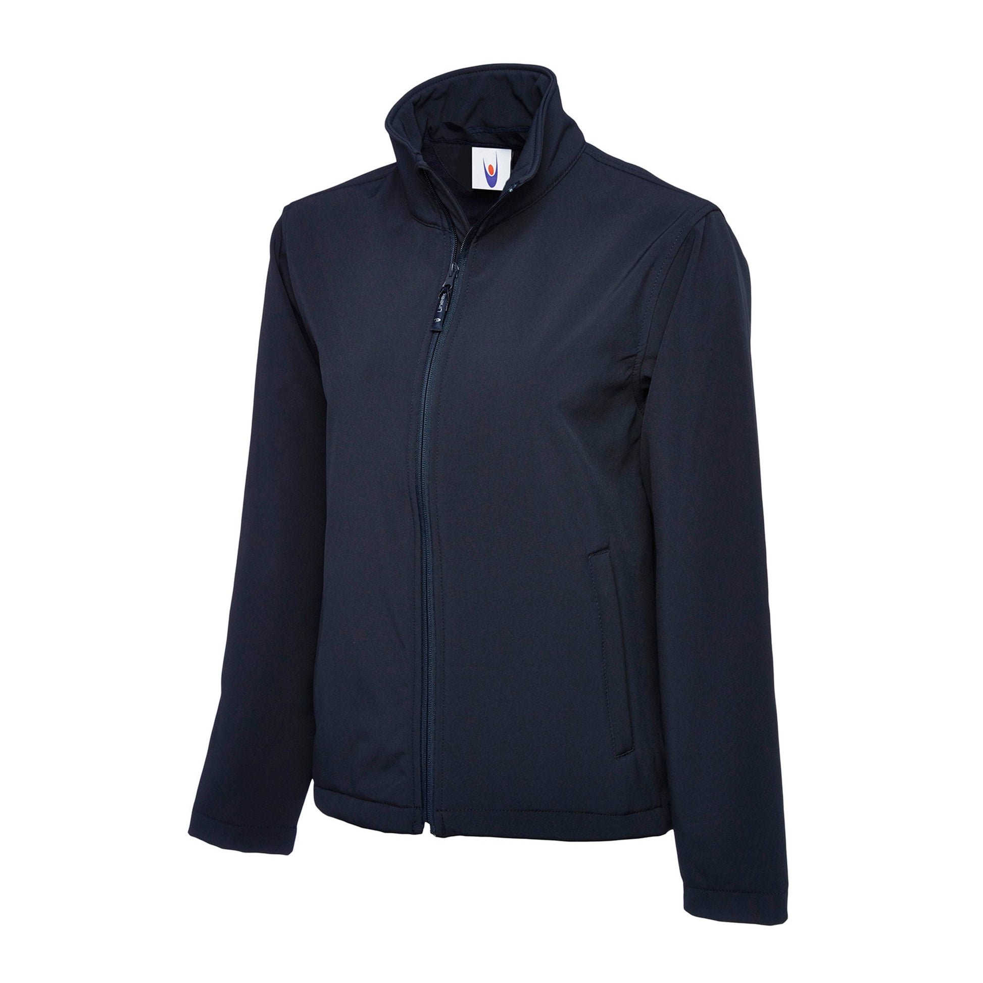uneek navy softhsell waterproof jacket