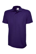 Purple polo shirt on a white background