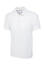 White polo shirt on a white background