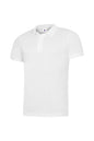 White polo shirt on a white background