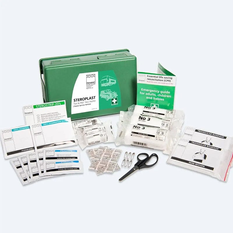 vehicle first aid kit box and contents