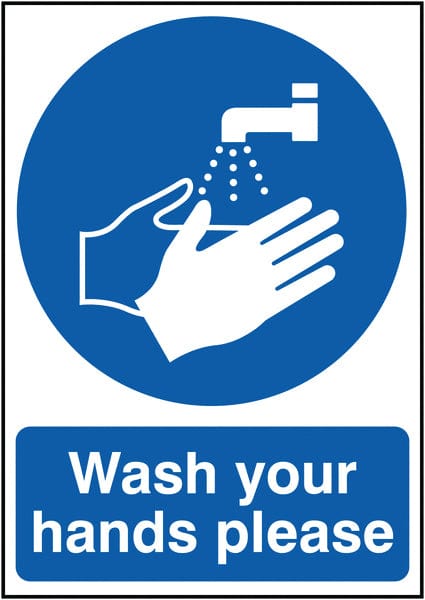wash your hands sign
