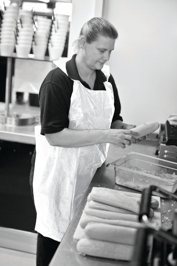 White Disposable Aprons