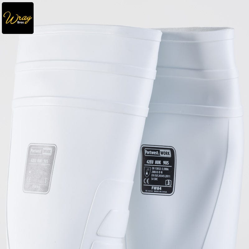 white safety wellington fw84 food industry