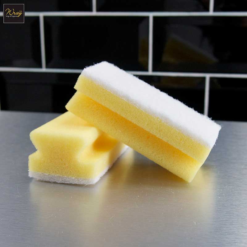 yellow sponge scouring pads