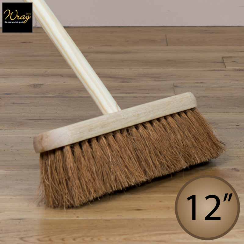 12 inch soft sweeping broom with handle