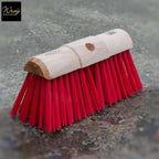 13 inch yard brush red pvc