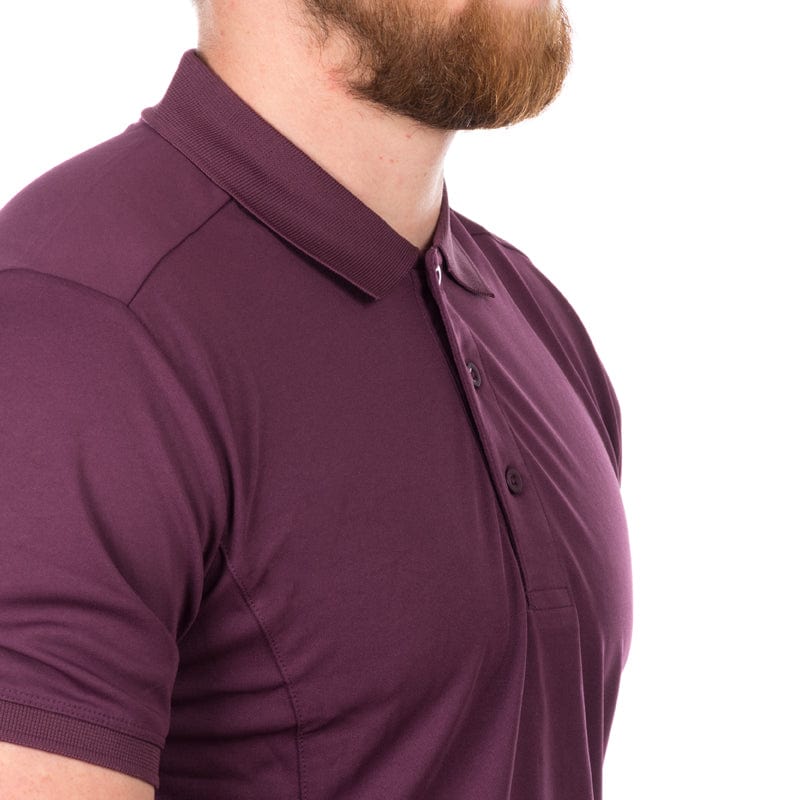 3 button pique polo mens
