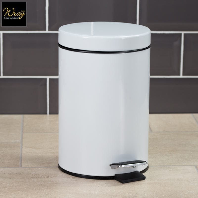 3l steel pedal bin