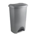 50l pedal bin  metallic
