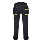 The **DX4 Detachable Holster Pocket Trousers** feature 4-way stretch fabric, ripstop durability, zip-off holster pockets, multiple storage options, and a stretch crotch gusset for maximum flexibility and comfort. Ideal for demanding work environments.