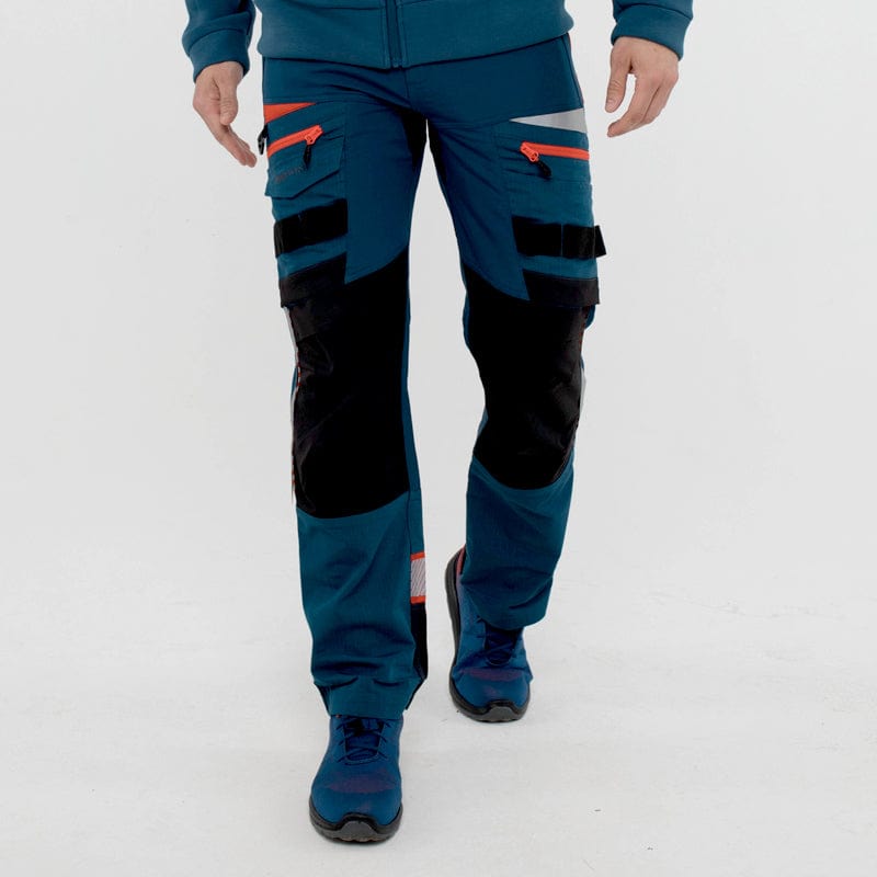 The **DX4 Detachable Holster Pocket Trousers** feature 4-way stretch fabric, ripstop durability, zip-off holster pockets, multiple storage options, and a stretch crotch gusset for maximum flexibility and comfort. Ideal for demanding work environments.