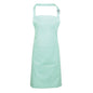 aqua bib apron with pocket