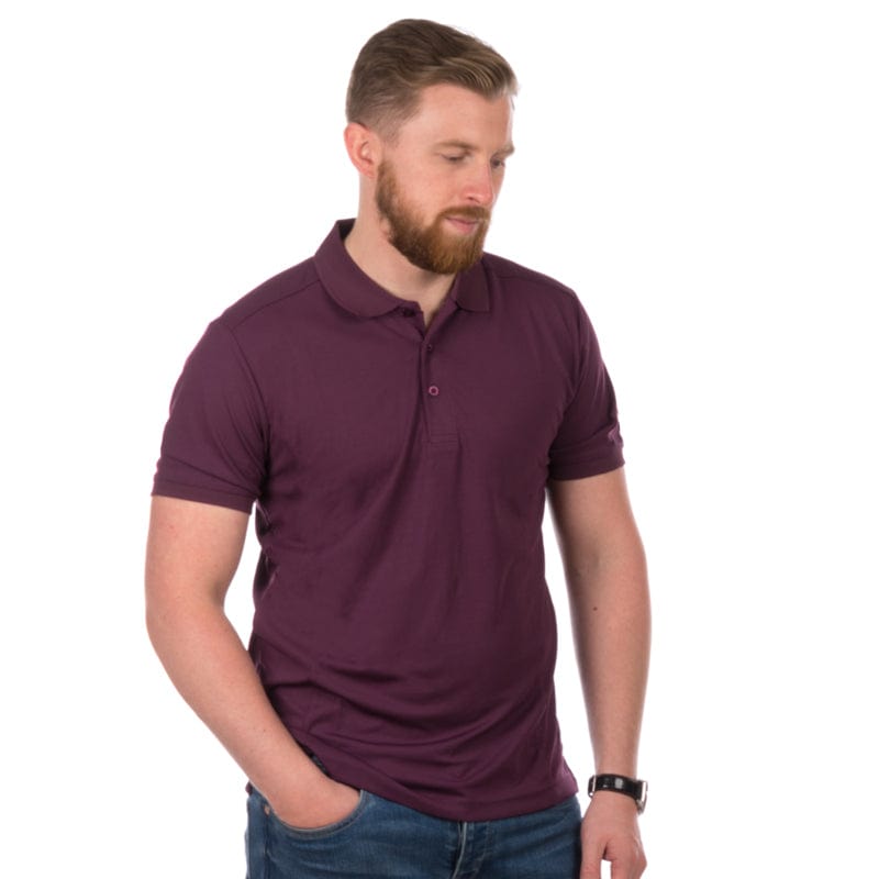 aubergine coolchecker polo pr616