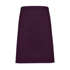 aubergine half size waist apron