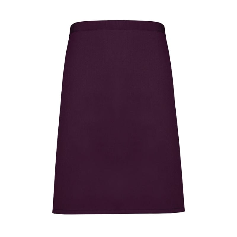 aubergine half size waist apron