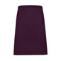aubergine half size waist apron