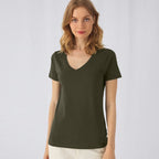 b c organic cotton v neck t shirt tw045
