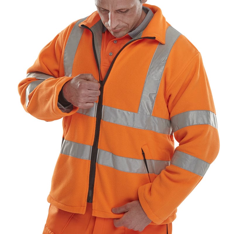 beeswift high vis fleece jacket