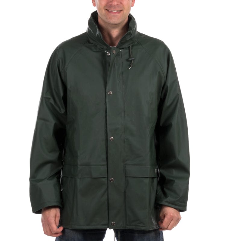 beewsift studded zip rain jacket
