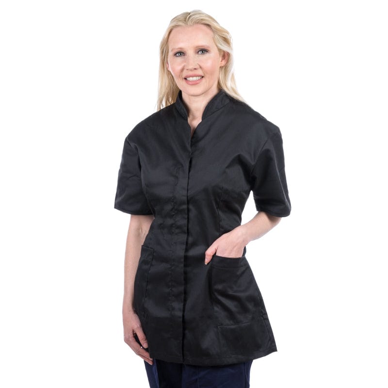 black darted ladies portwest tunic