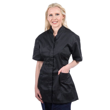 black darted ladies portwest tunic