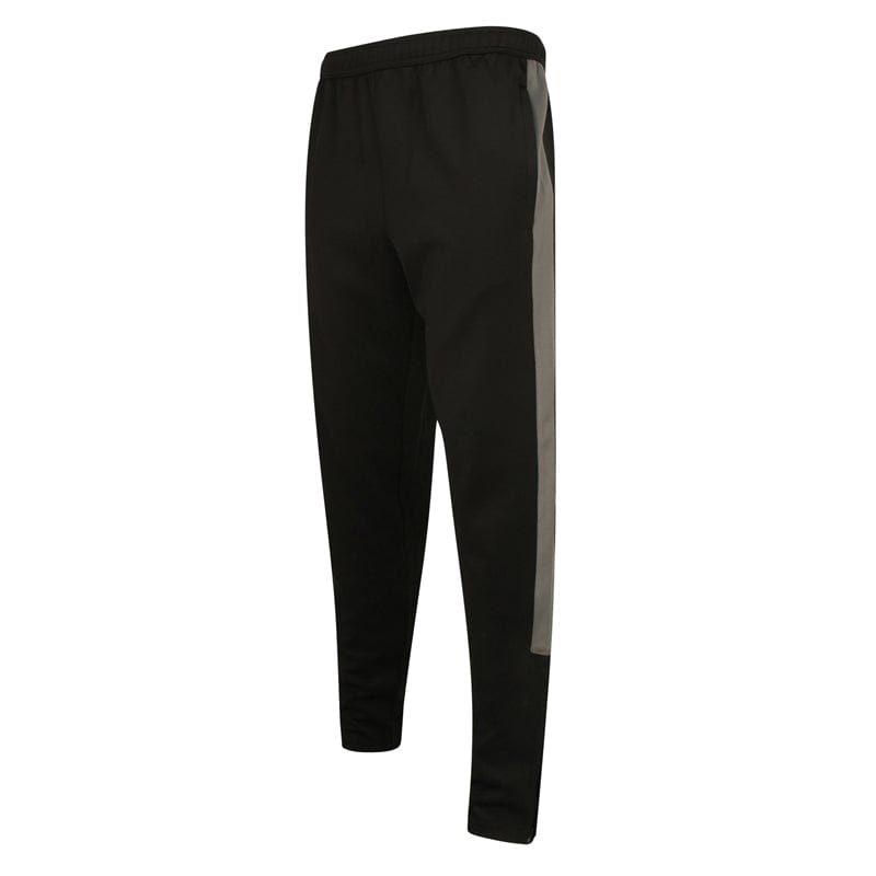 black grey slim fit tracksuit pants