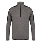 black grey tear out label polyester top