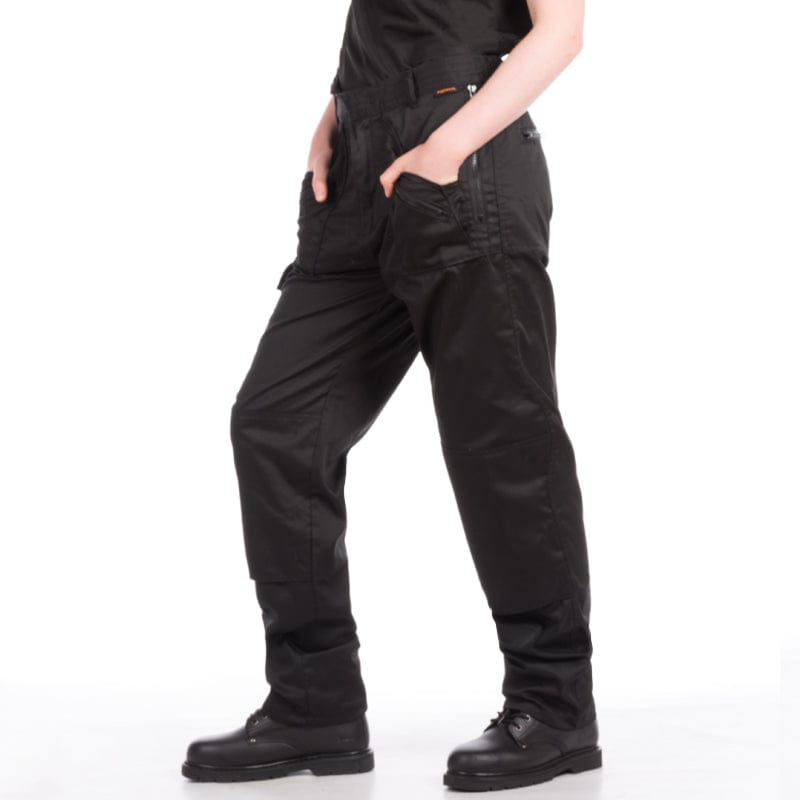 black ladies action trousers