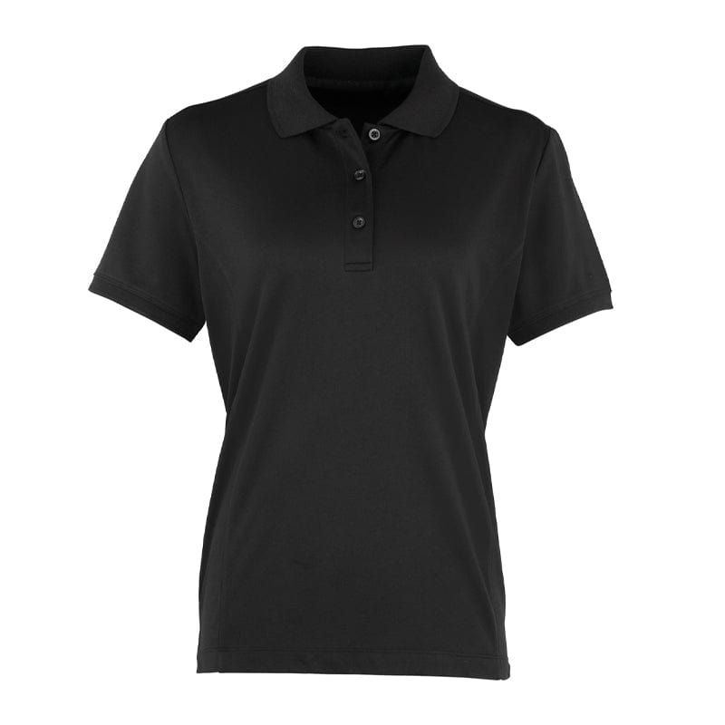 black ladies polo shirt