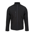 black mens softshell jacket add logo