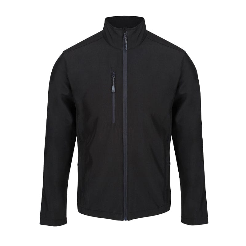 black mens softshell jacket add logo