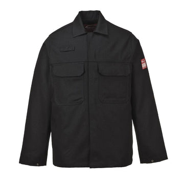 black non flammable flame resistant portwest jacket