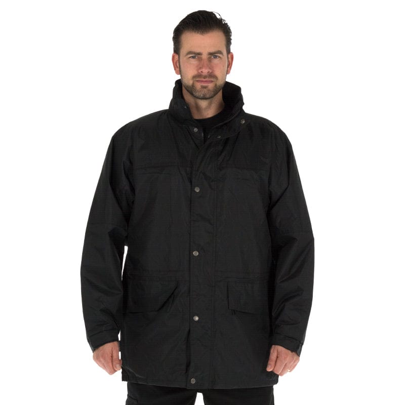 black oban fleece lined jacket