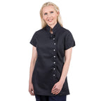 black polycotton oriental tunic r12
